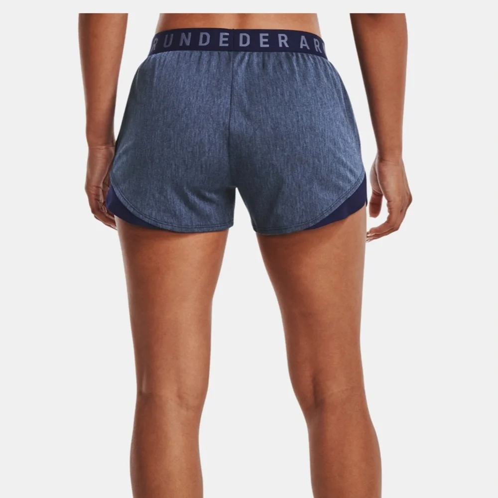 Women's UA Play Up Shorts 3.0 Twist XXL plus size NWT gray and black - Picture 2 of 13